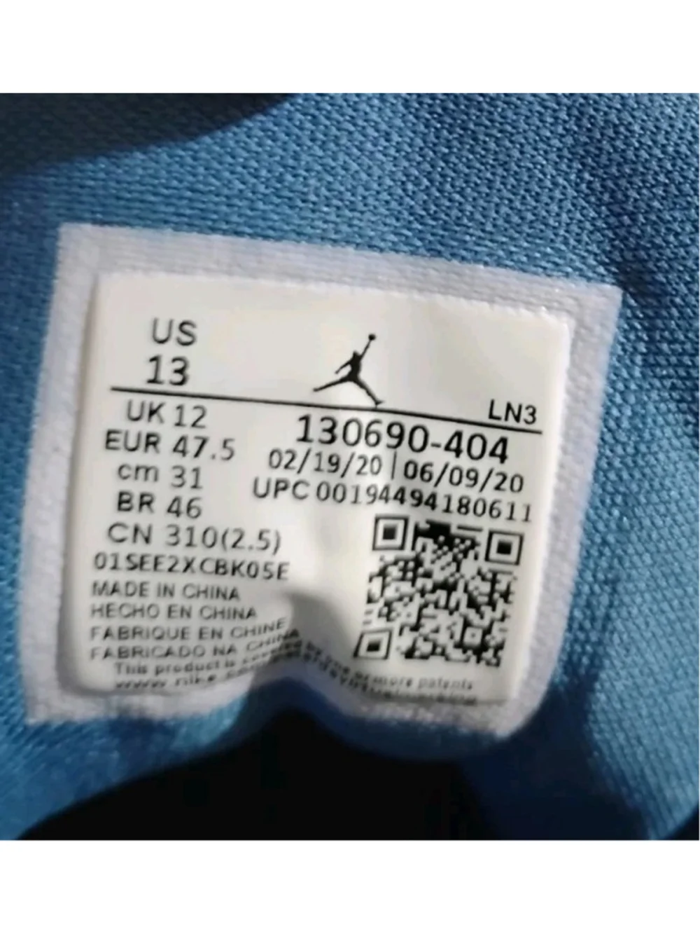 Nike Air Jordan 12 Men's Size 13 Retro Indigo 2020 Sneakers 130690-404
